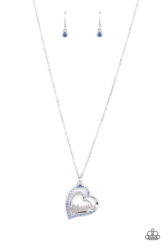 A Mothers Heart - Blue Necklace
