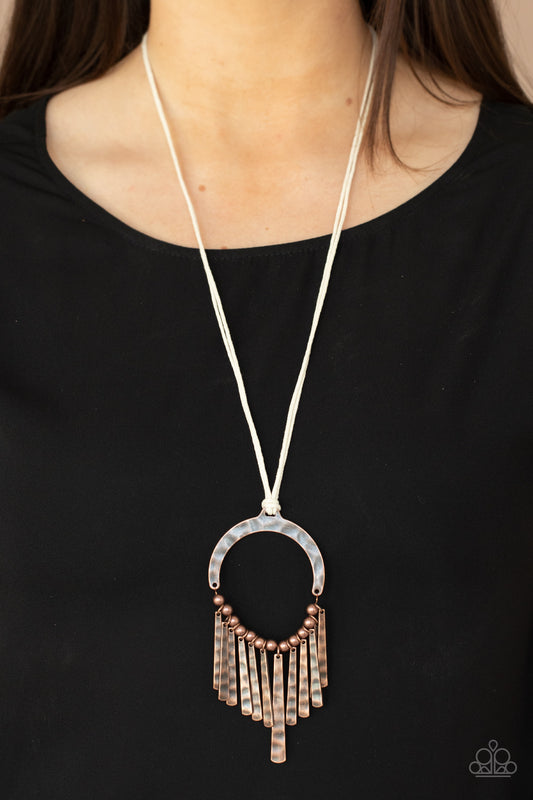 You Wouldnt FLARE! - Copper Necklace - Paparazzi Accessories
