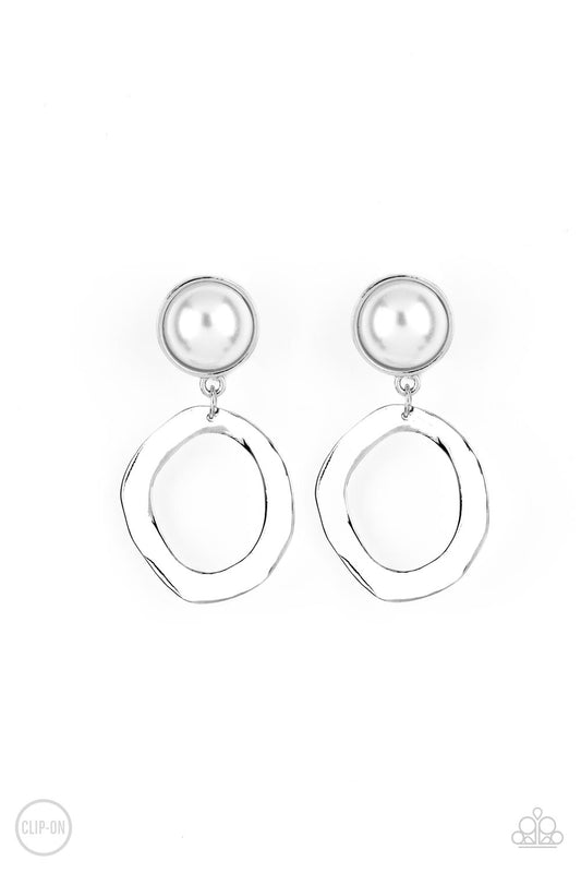 Vintage Veracity - White Earrings