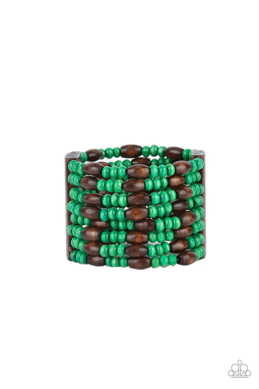 Tropical Nirvana - Green Bracelet - Paparazzi Accessories