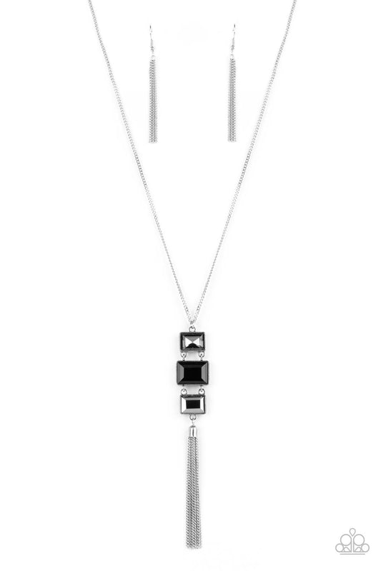 Uptown Totem - Black Necklace - Paparazzi Accessories