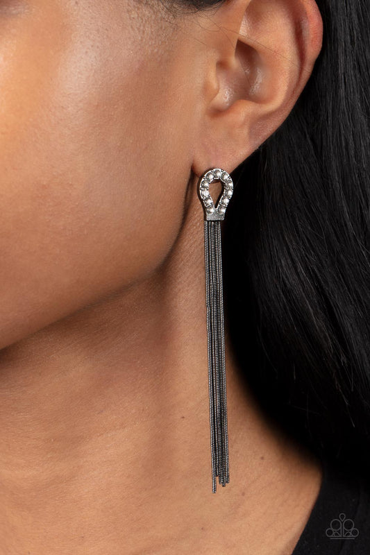 Dallas Debutante - Black Earrings