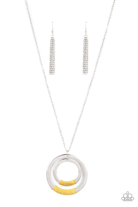 Authentic Attitude - Yellow Necklace - Paparazzi Accessories