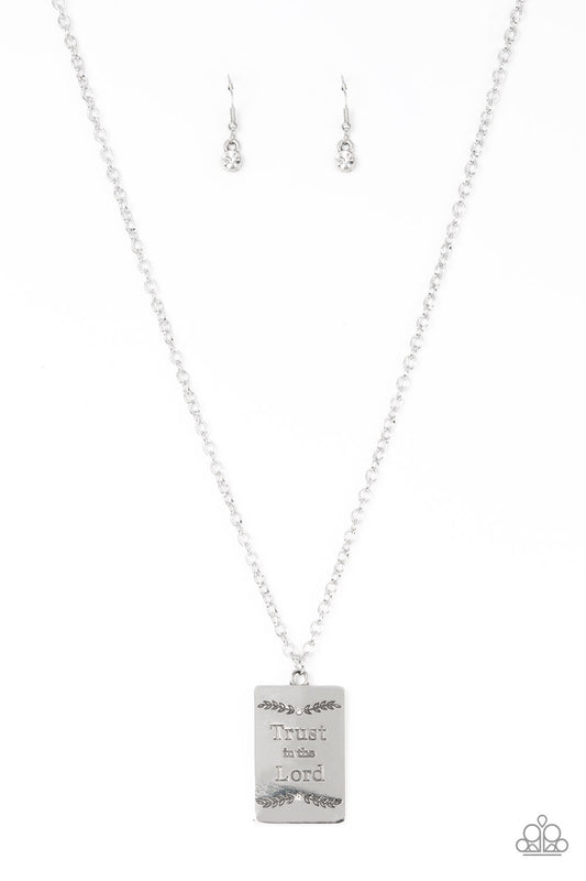 All About Trust - White Necklace - Paparazzi Accessories