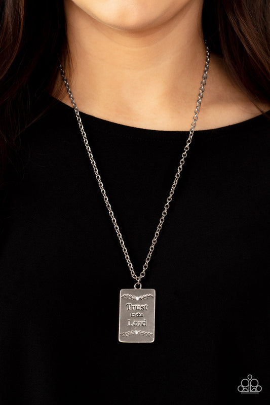 All About Trust - White Necklace - Paparazzi Accessories