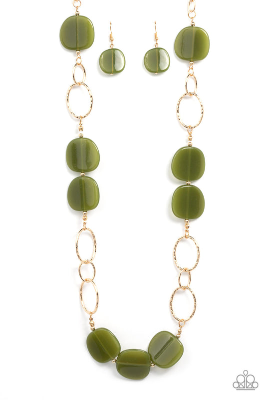 Posh Promenade - Green Necklace - Paparazzi Accessories