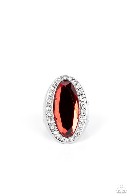 Believe in Bling - Red Ring - Paparazzi Accessories