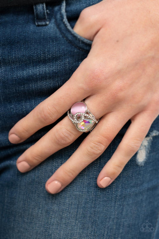 SELFIE-Indulgence - Pink Ring - Paparazzi Accessories