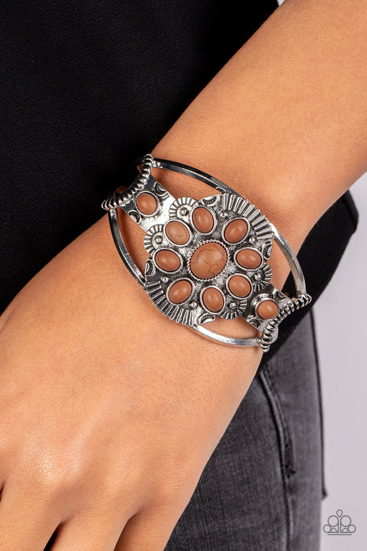 Wistfully Western - Brown Bracelet - Paparazzi Accessories