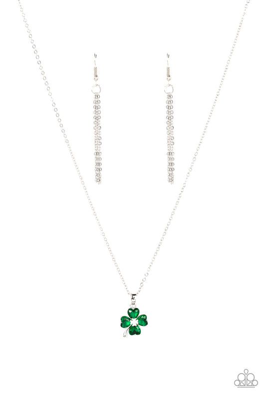 Kiss Me, Im Irish - Green Necklace - Paparazzi Accessories