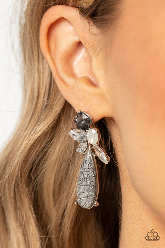 DIY Dazzle - Silver Earrings - Paparazzi Accessories