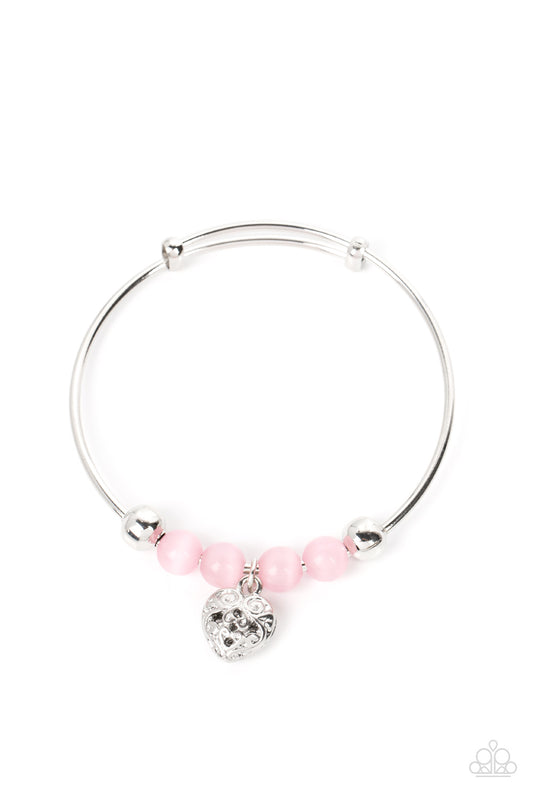 Vintage Vows - Pink Bracelet - Paparazzi Accessories