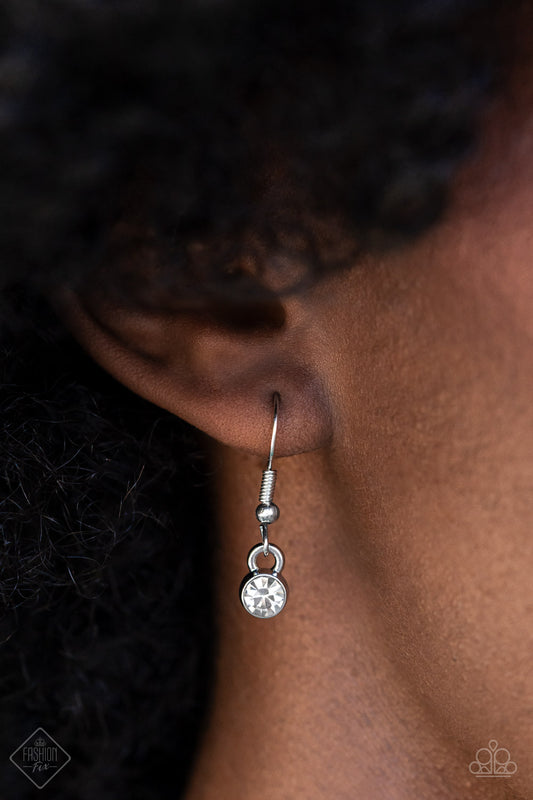 The Upper Echelon - White Necklace - Paparazzi Accessories