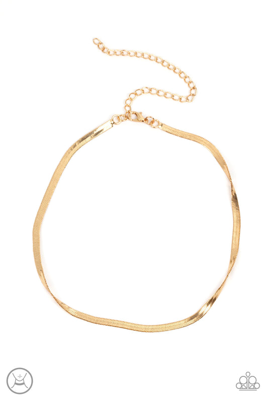In No Time Flat - Gold Necklace - Paparazzi Accessories