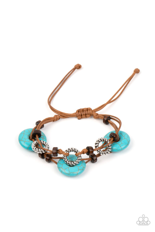 Quarry Quandary - Blue Bracelet - Paparazzi Accessories