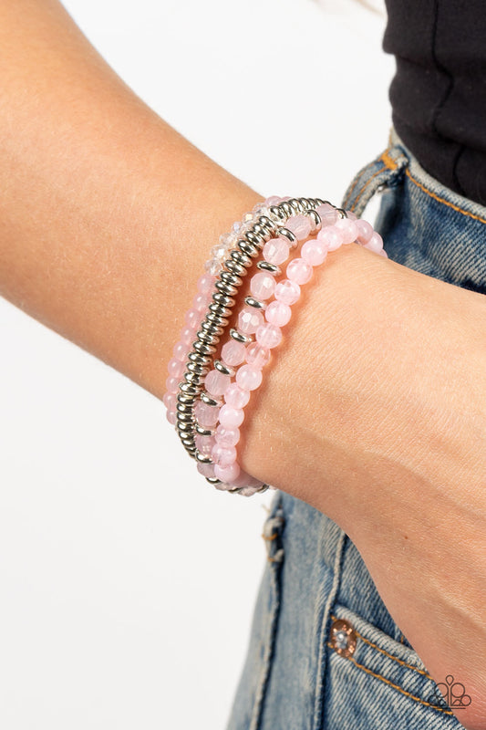 Destination Dreamscape - Pink Bracelet- Paparazzi Accessories