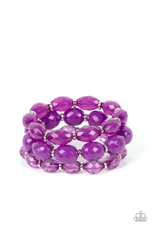 High Tide Hammock - Purple Bracelet - Paparazzi Accessories