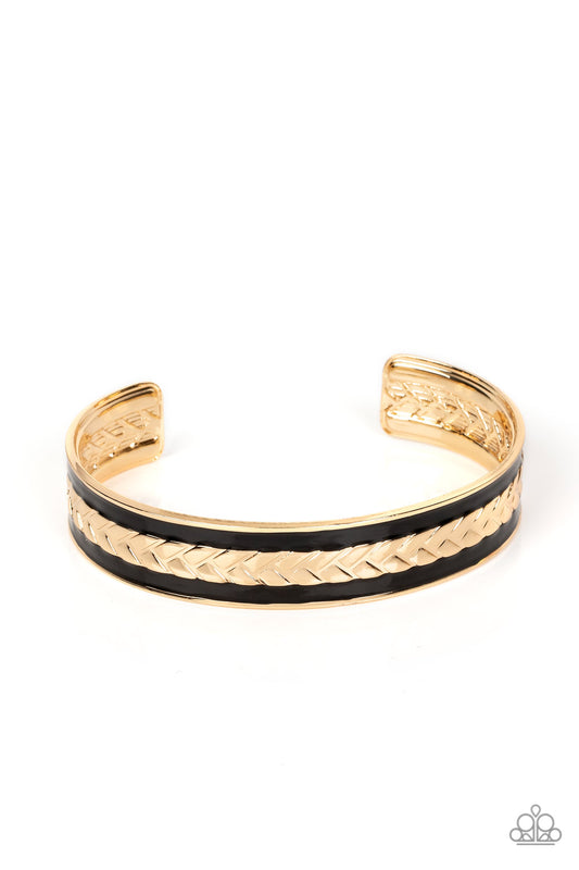 Hot on the TRAILBLAZER - Gold Bracelet - Paparazzi Accessories