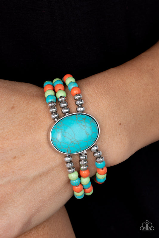 Stone Pools - Multi Bracelet - Paparazzi Accessories