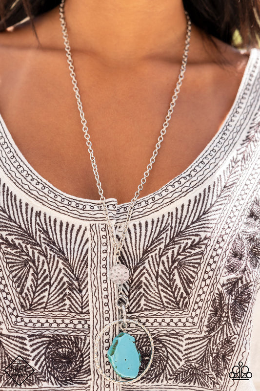 Keep the PIECE - Blue Necklace - Paparazzi Accessories