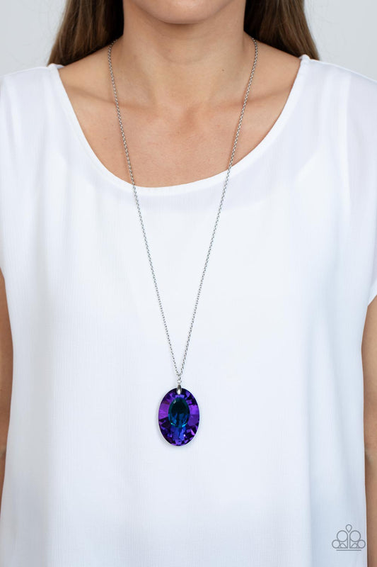 Celestial Essence - Blue Necklace - Paparazzi Accessories