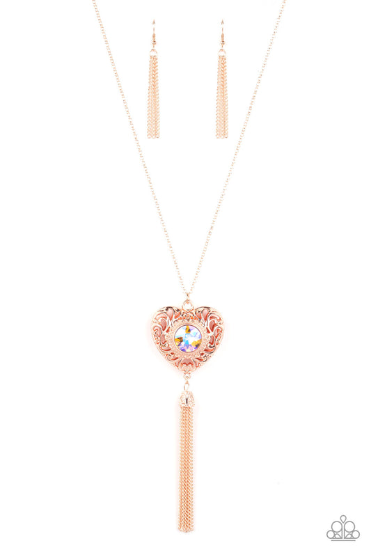 Prismatic Passion - Gold Necklace - Paparazzi Accessories