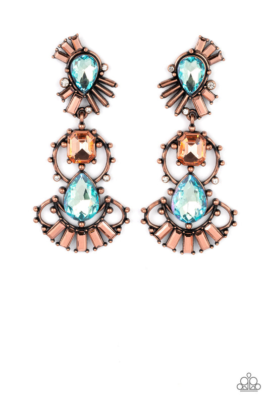 Ultra Universal - Copper Earrings - Paparazzi Accessories