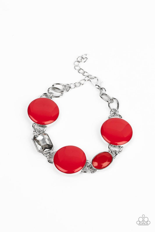 Dreamscape Dazzle - Red Bracelet - Paparazzi Accessories