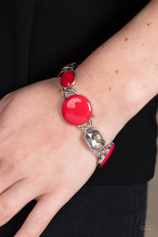 Dreamscape Dazzle - Red Bracelet - Paparazzi Accessories