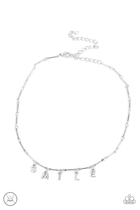 Say My Name - Silver Necklace - Paparazzi Accessories