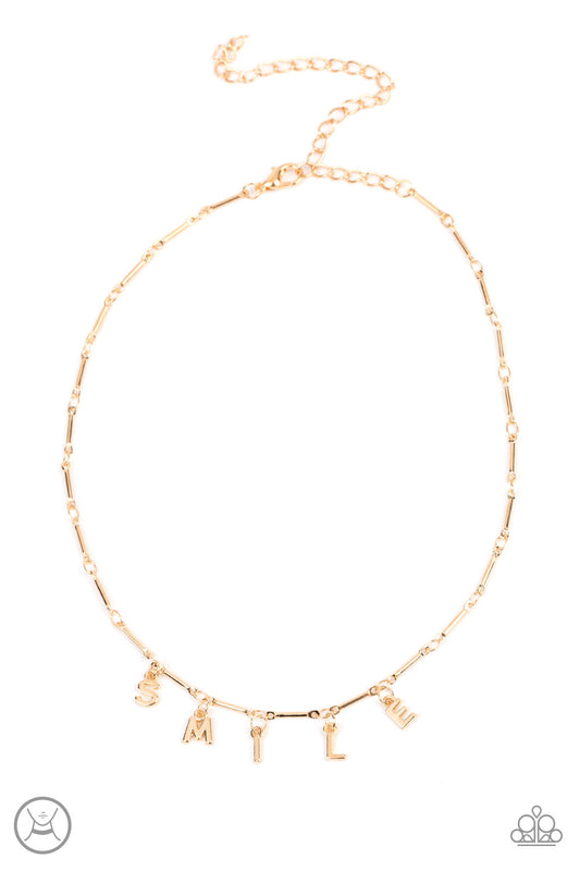 Say My Name - Gold Necklace - Paparazzi Accessories