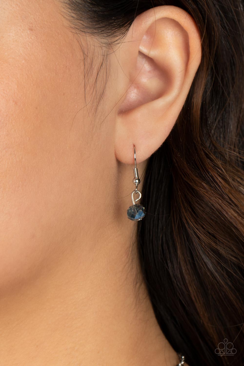 Swinging Shimmer - Blue Necklace - Paparazzi Accessories