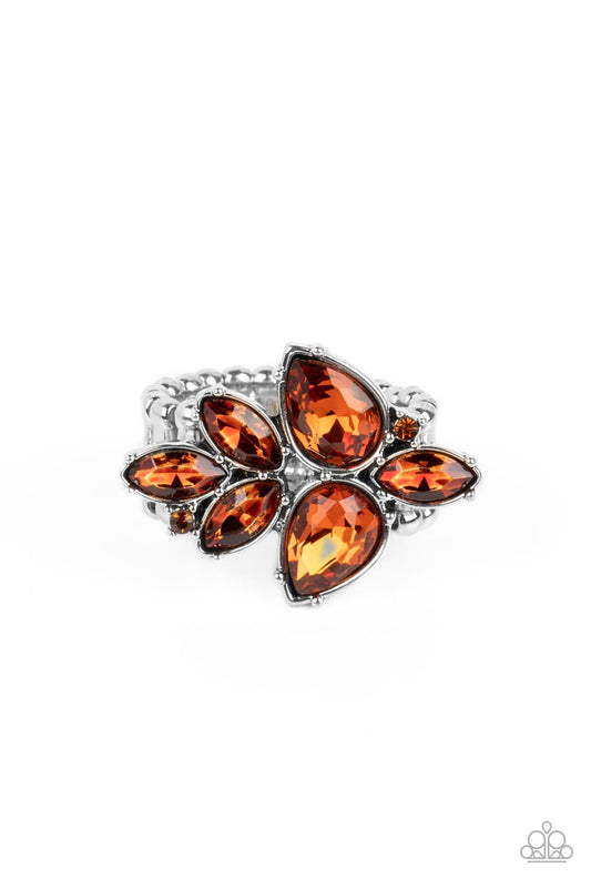 Ice-Cold Couture - Brown Ring - Paparazzi Accessories