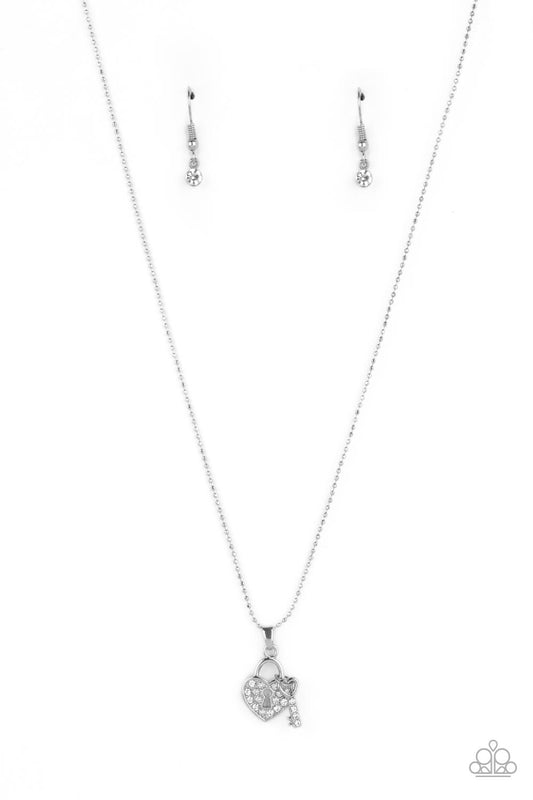 You Hold My Heart - White Necklace - Paparazzi Accessories