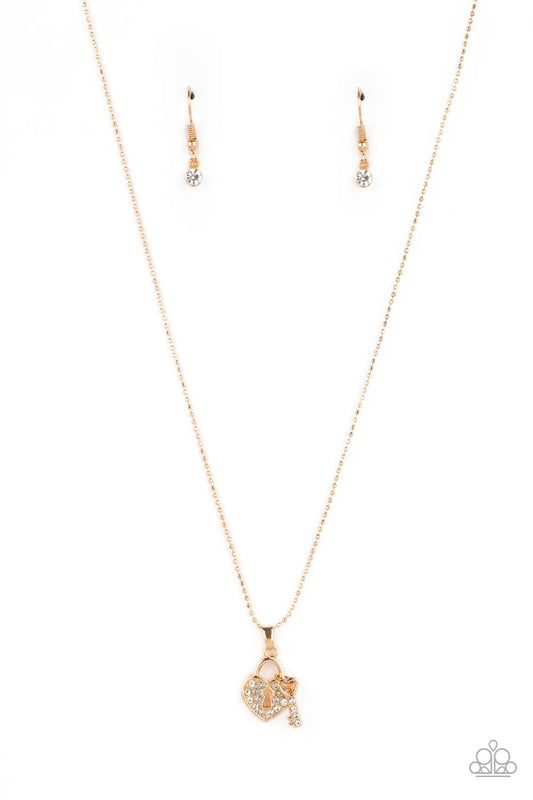 You Hold My Heart - Gold Necklace - Paparazzi Accessories