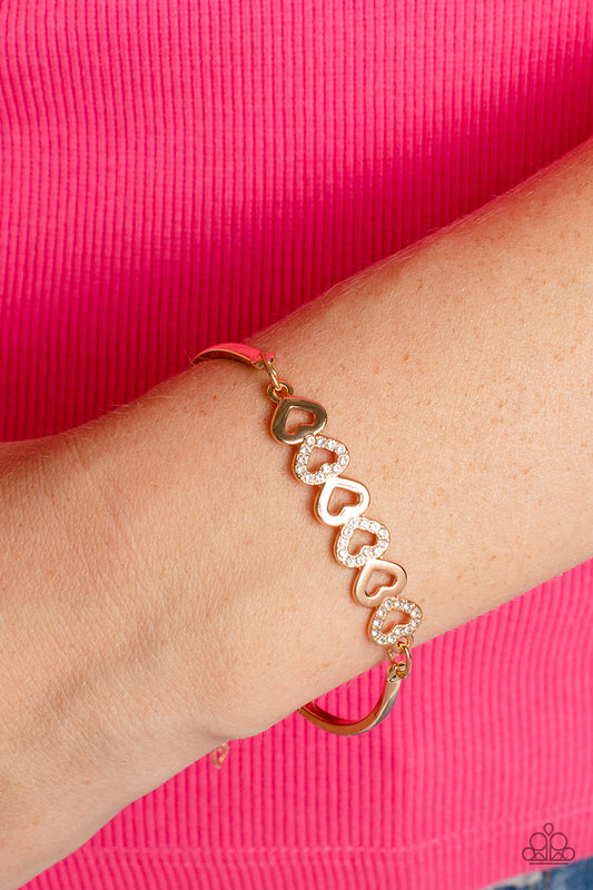 Attentive Admirer - Gold Bracelet - Paparazzi Accessories