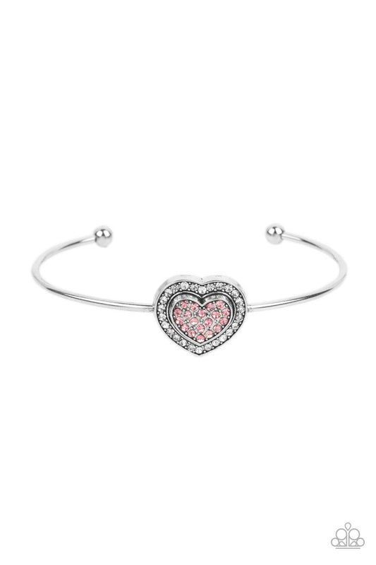Stunning Soulmates - Pink Bracelet - Paparazzi Accessories