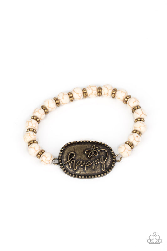 Lively Landscape - Brass Bracelet - Paparazzi Accessories