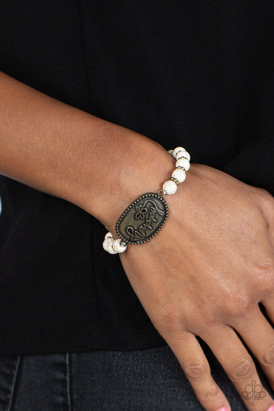 Lively Landscape - Brass Bracelet - Paparazzi Accessories