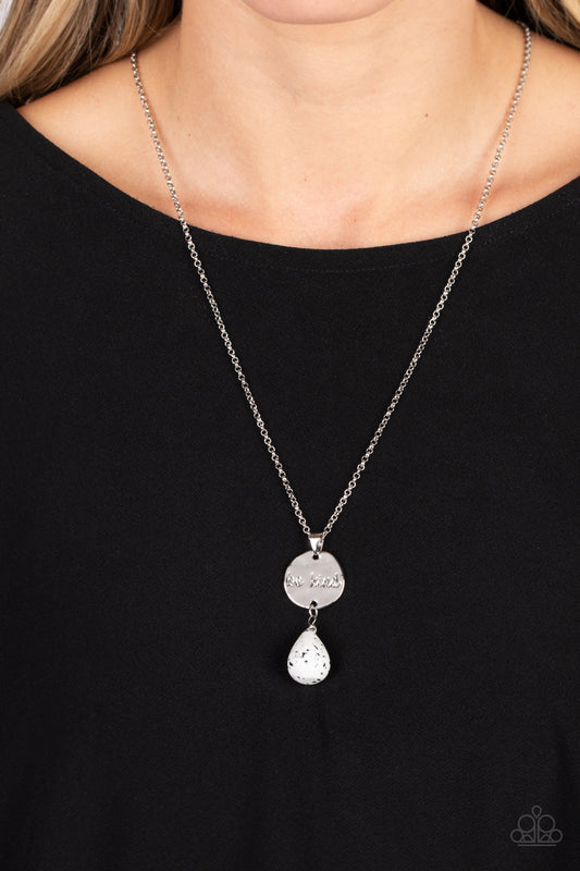 Caring Couture - White Neklace - Paparazzi Accessories