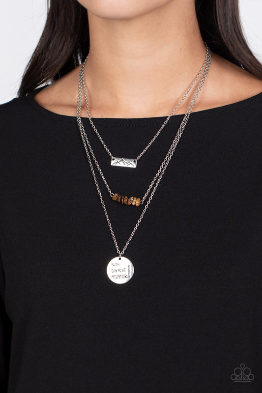 Miracle Mountains - Brown Necklace - Paparazzi Accessories