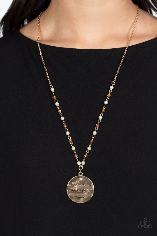 Serving the Lord - Gold Necklace - Paparazzi Accessories