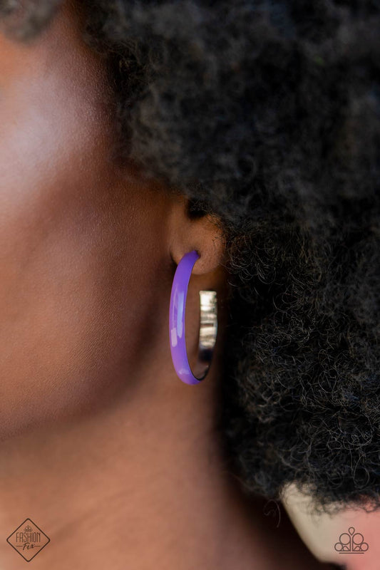 Groovy Glissando - Purple Earrings - Paparazzi Accessories