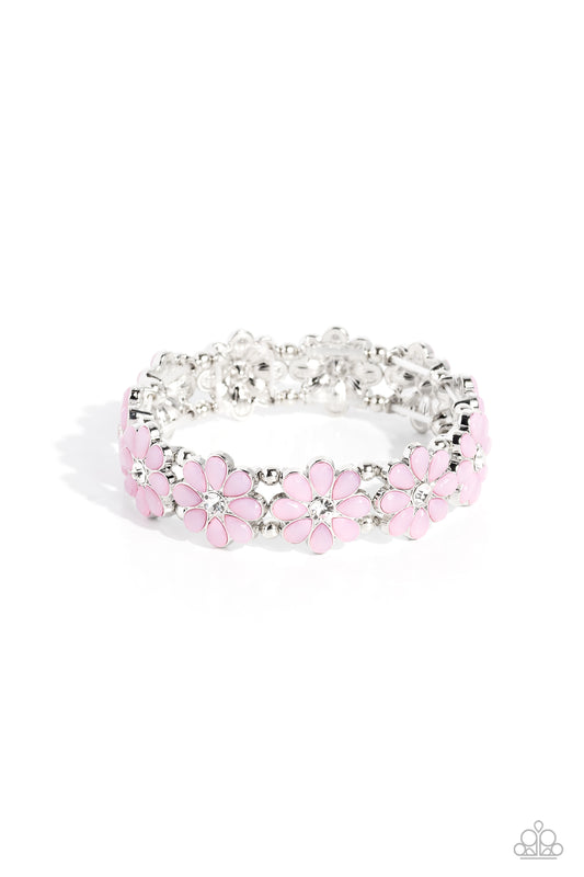 Hawaiian Holiday - Pink Bracelet - Paparazzi Accessories