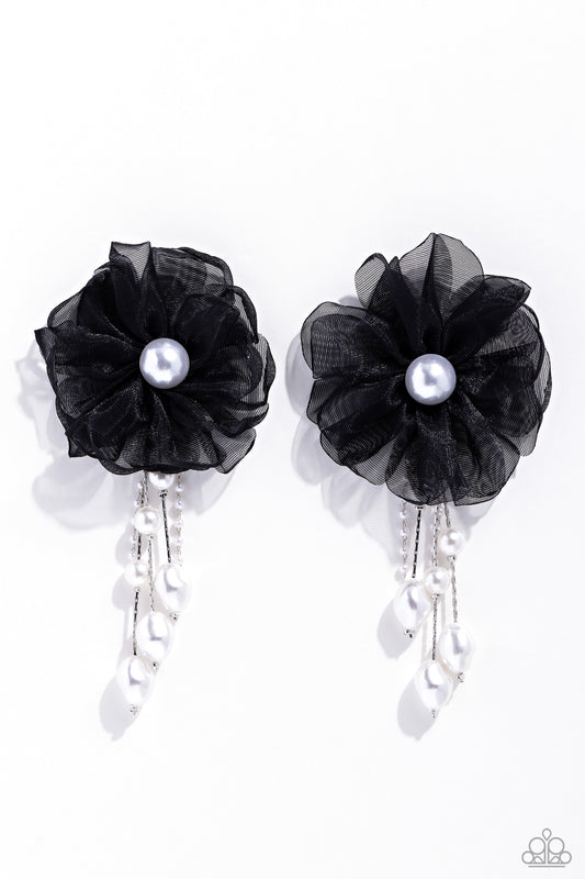 Dripping In Decadence - Black Earrings - Paparazzi Accessories
