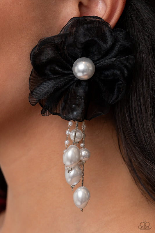 Dripping In Decadence - Black Earrings - Paparazzi Accessories