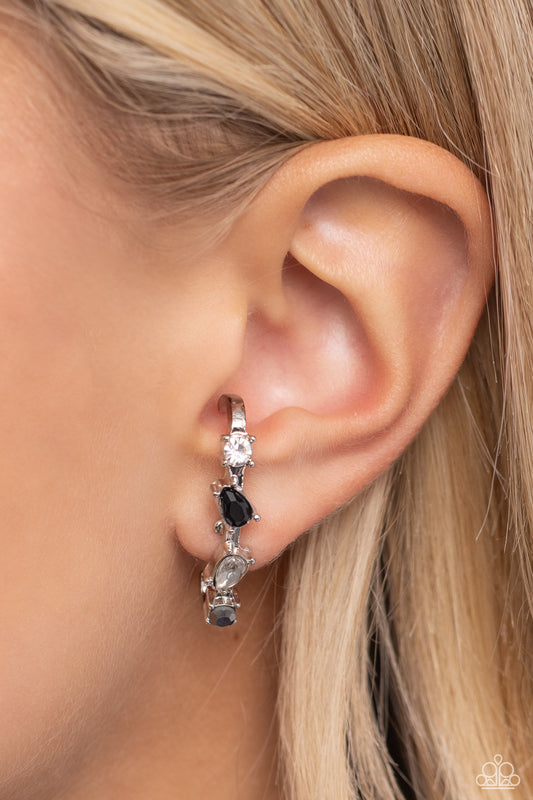 Trendy Twists - Black Earrings - Paparazzi Accessories
