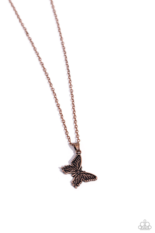 Midair Magic - Copper Necklace - Paparazzi Accessories