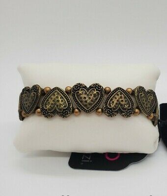Paparazzi Rustic Heartthrob - Brass Bracelet