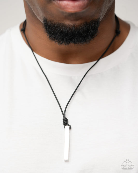 Mechanical Maintenance - Silver Necklace - Paparazzi Accessories
